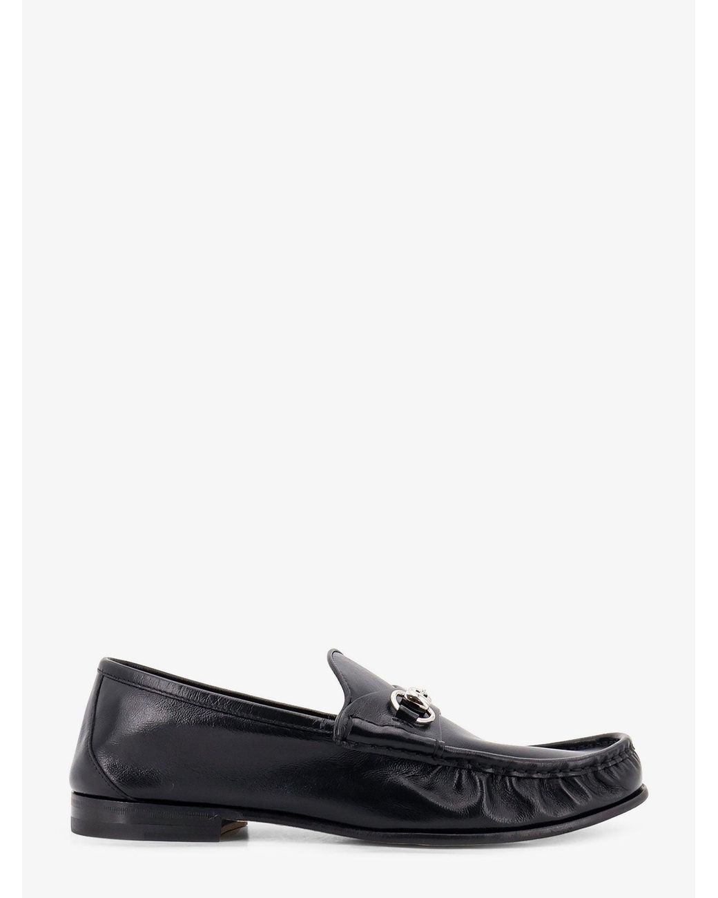 Gucci White Lugano Leather Loafers for men