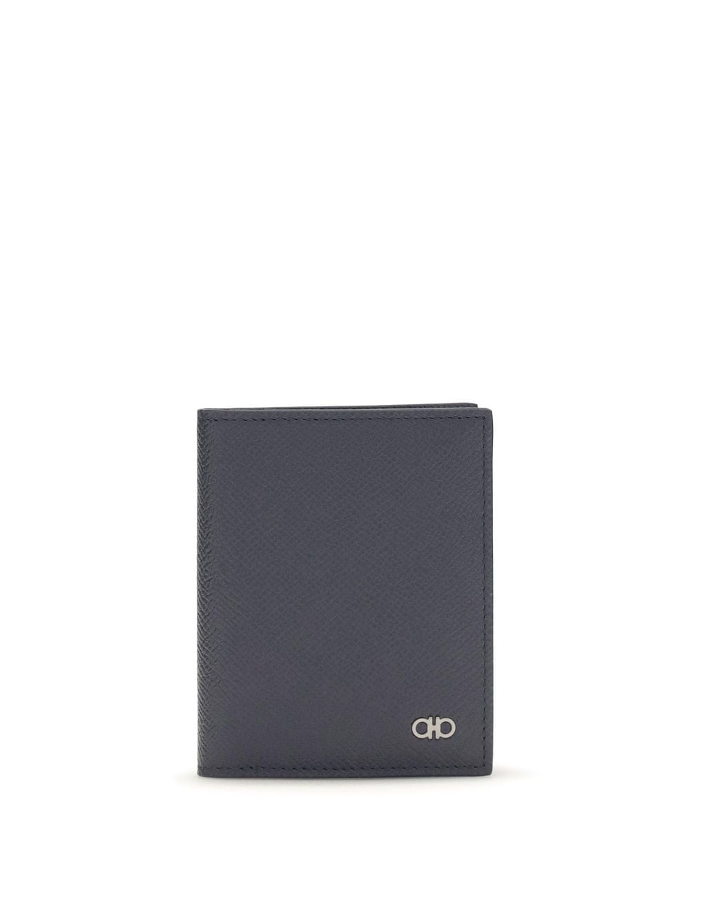 Ferragamo Blue Card Holder Gancini for men