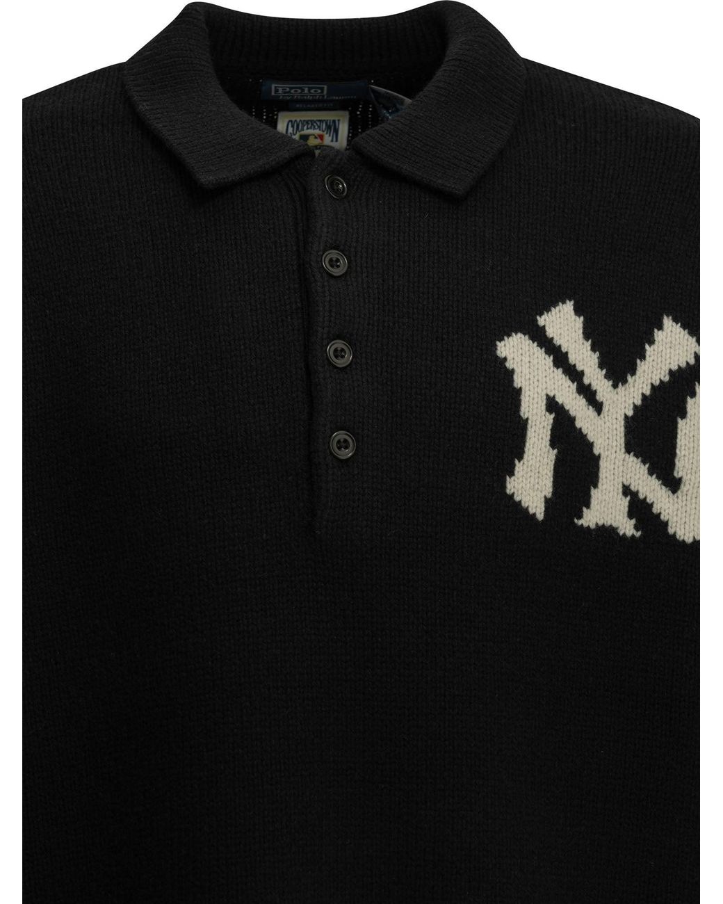 Polo Ralph Lauren Black "Yankees" Polo Sweater