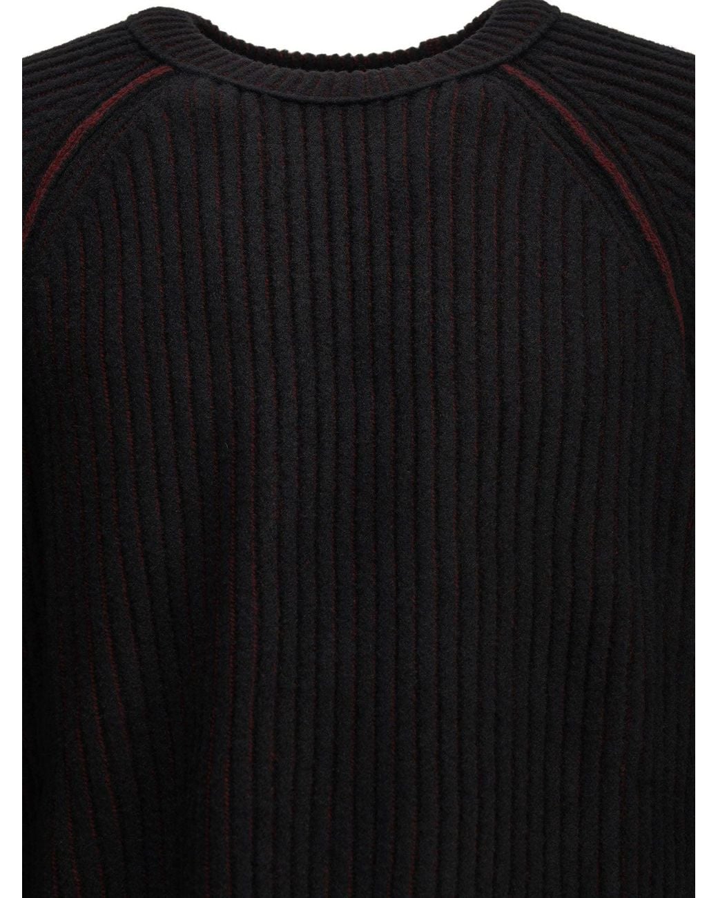 C P Company Black "Lens" Crew-Neck Sweater for men