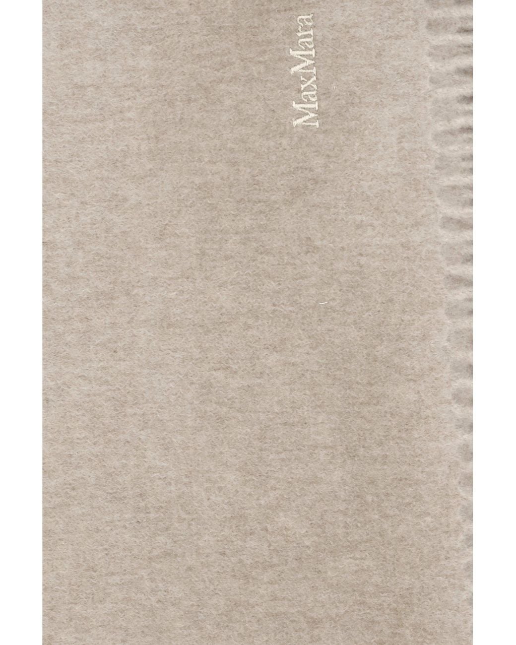 Max Mara White Baci Cashmere Scarf
