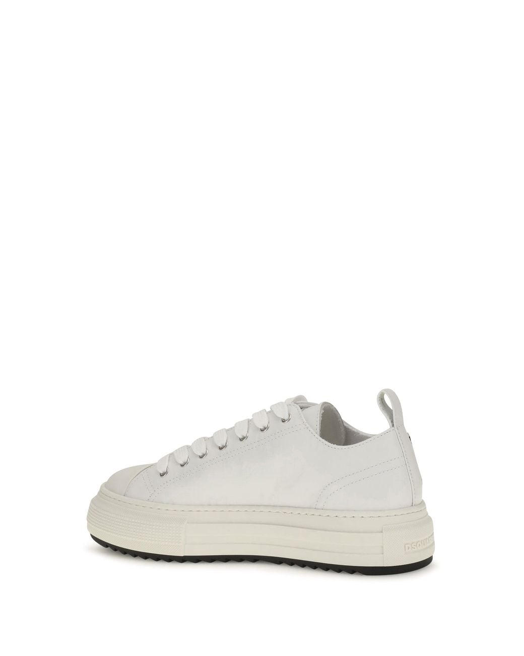 DSquared² White Platform Canvas Sneakers for men