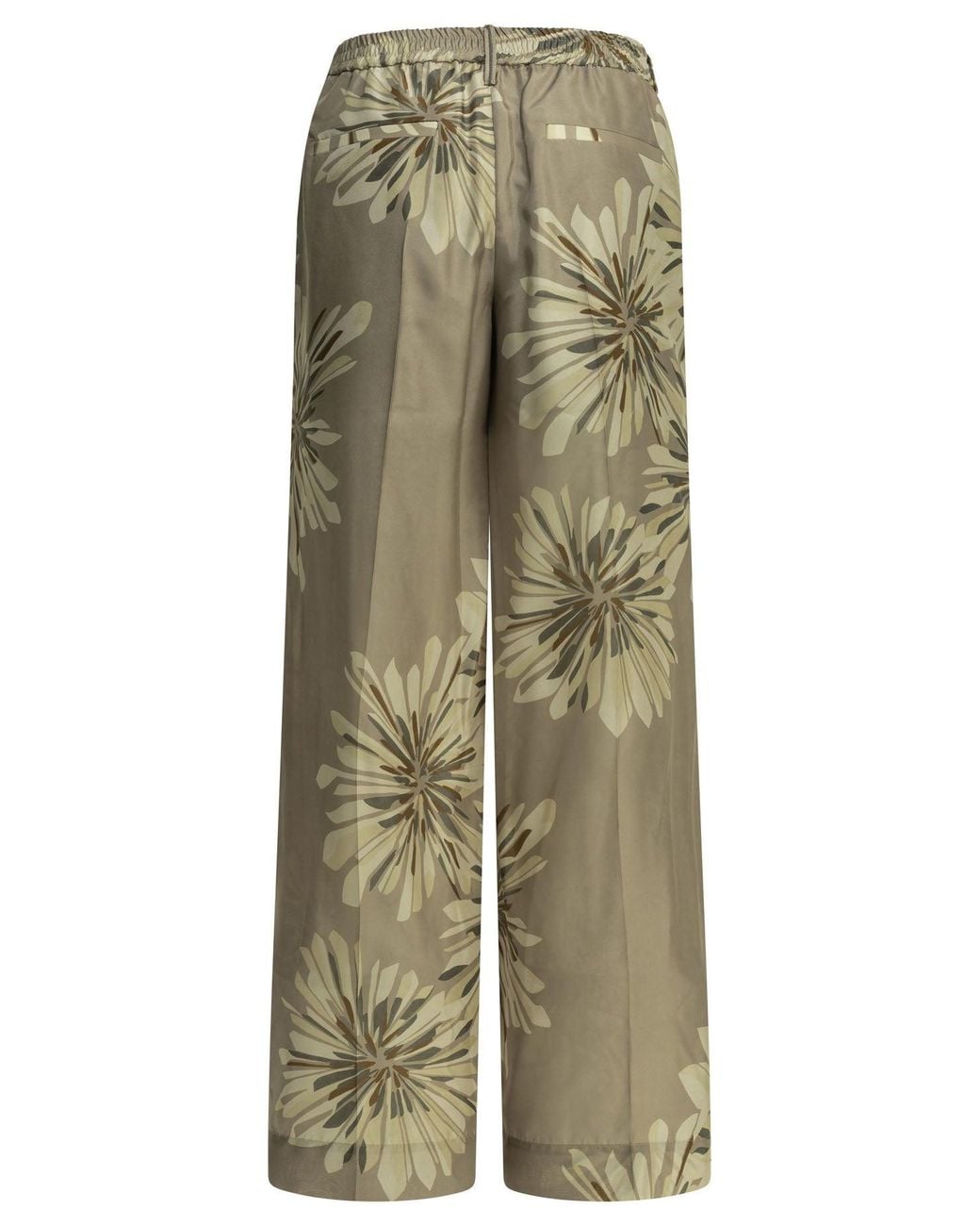 Brunello Cucinelli Green Bloom Tailored Pants