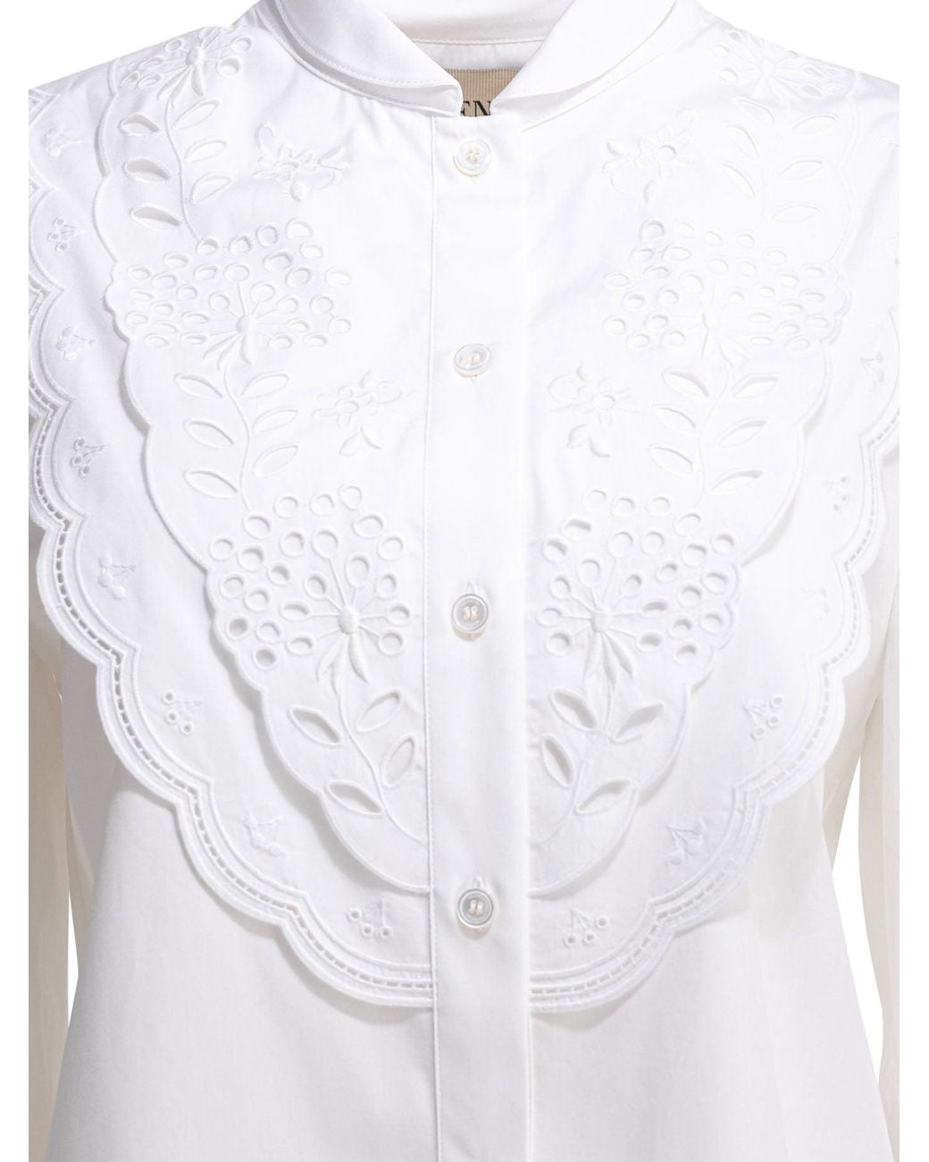 Valentino Embroidered Casual Shirt Shirts White