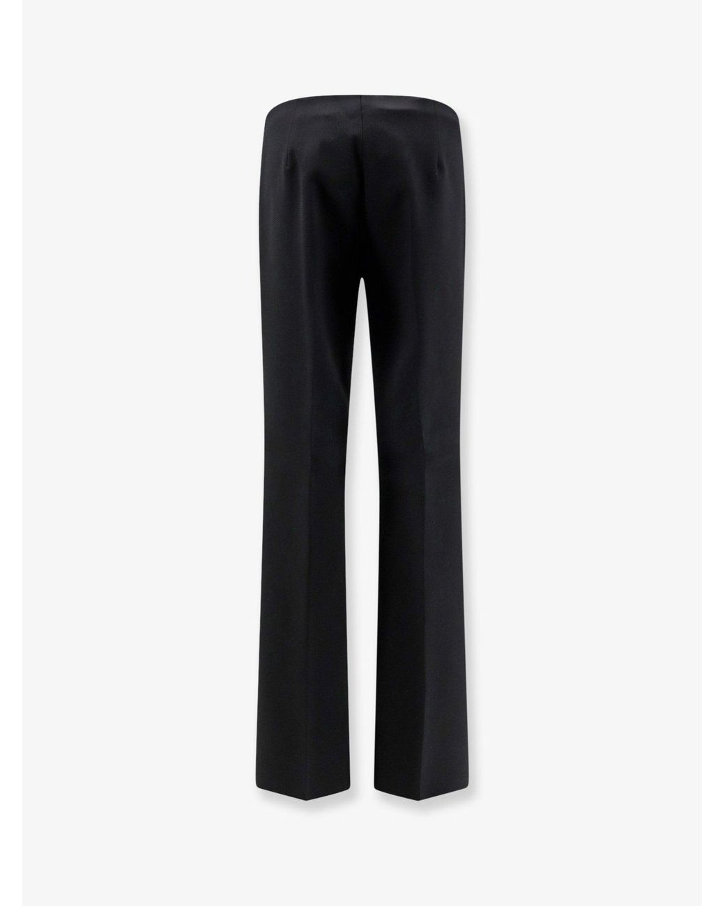 Max Mara Black Mxmorata Stretch Virgin Wool Trousers