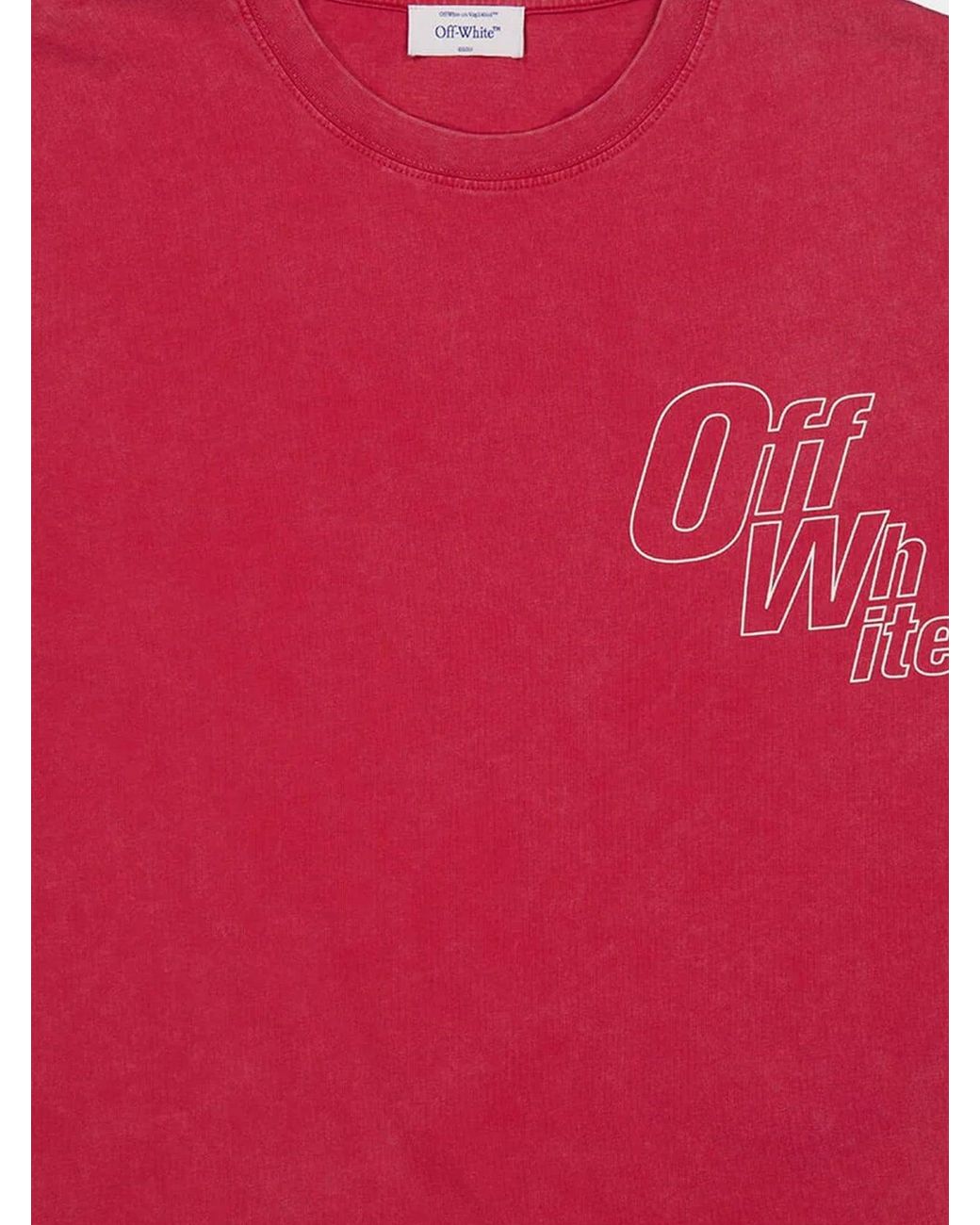 Off-White c/o Virgil Abloh Pink Off Cotton T-Shirt for men
