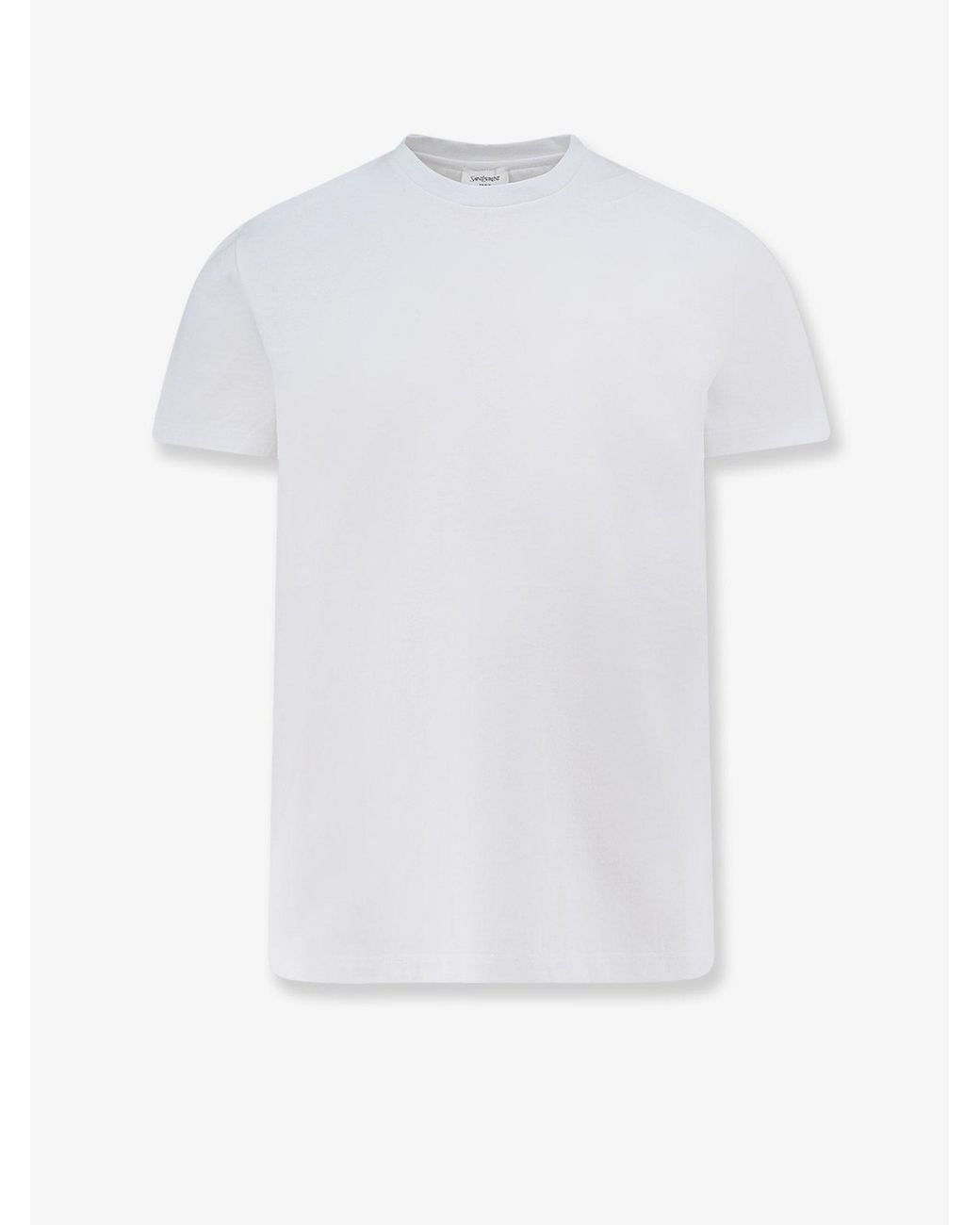 Saint Laurent White Certified Cotton T-Shirt for men