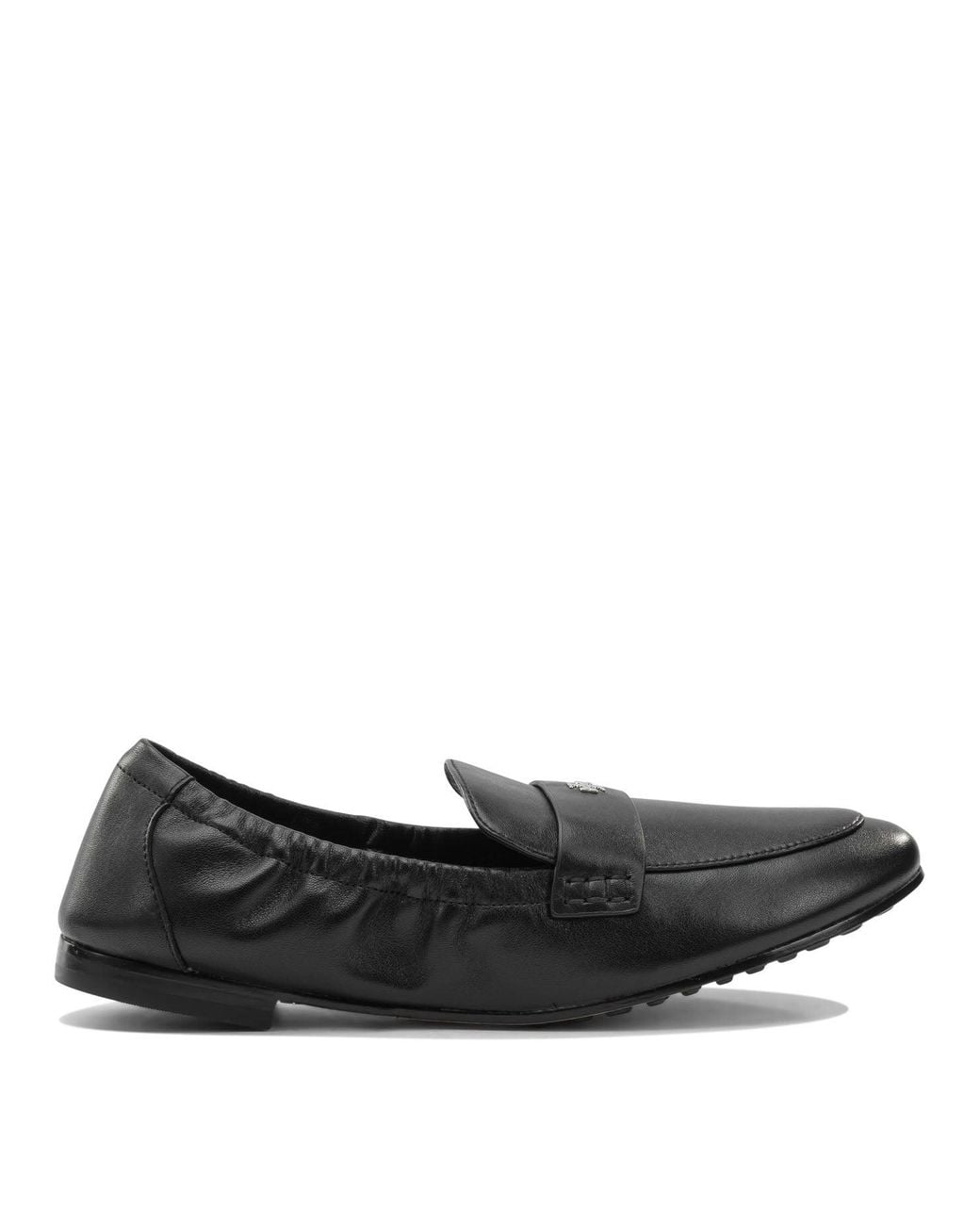 Tory Burch Black Gathered Detail Loafers