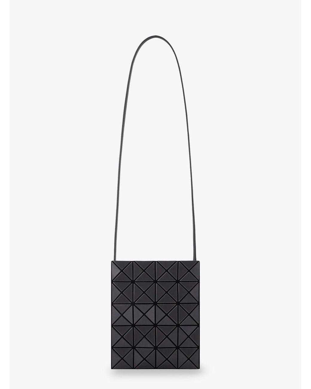 Issey Miyake White Prism Gloss Crossbody Bag With Geometric Pattern