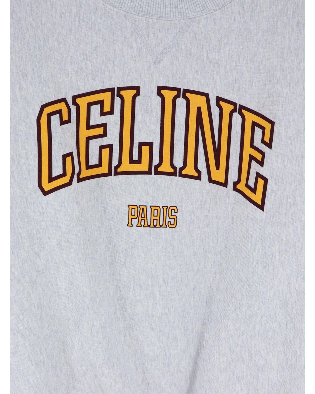 Céline Gray Loose Fit Cotton Sweatshirt