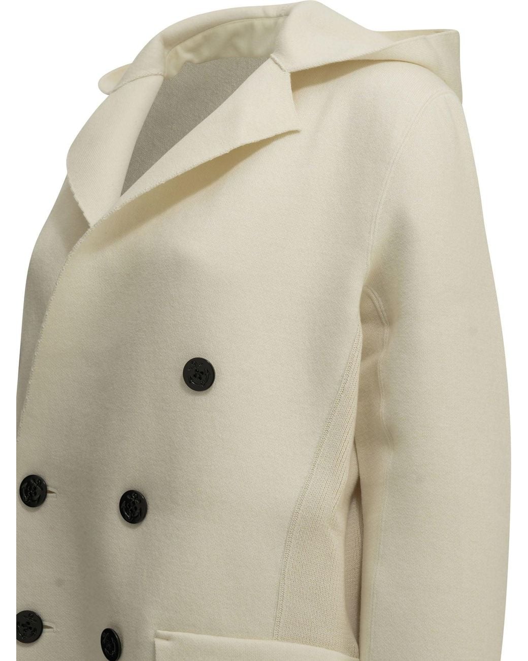 Sacai Natural Double-Breasted Blazer