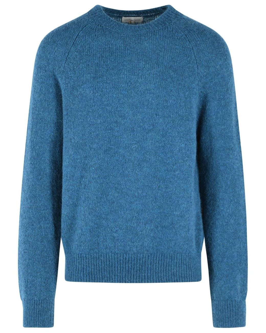 Dries Van Noten Blue 'Melbourne' Alpaca Blend Sweater for men