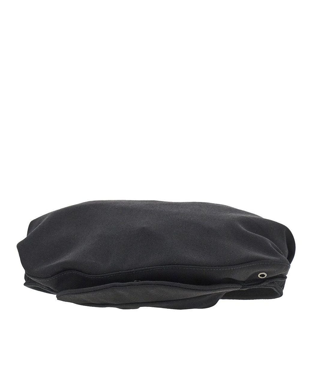 Prada Black Wool Gabardine Hat for men