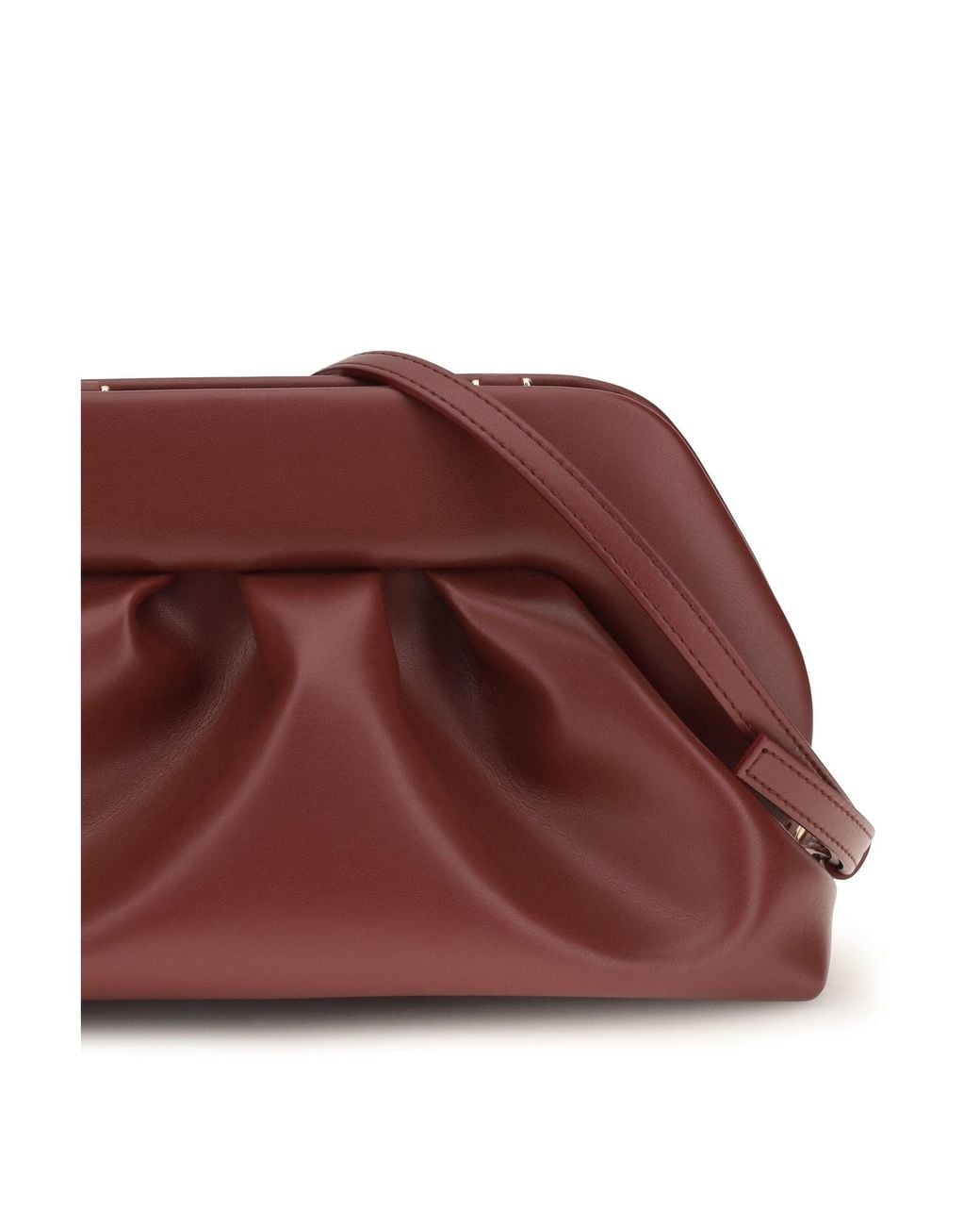 THEMOIRÈ Purple Medium Bios Vegan Leather Pouch Tawny Port
