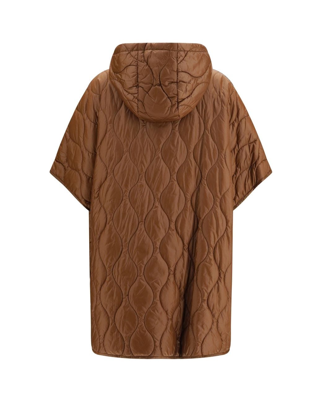Woolrich Brown Quilted Urban Light Nylon Cape Bison