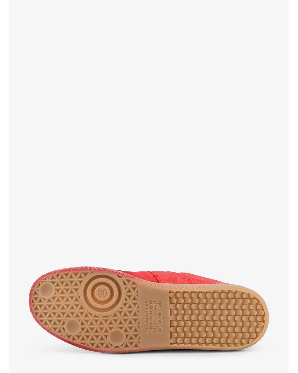 Maison Margiela Red Replica Leather Sneakers for men