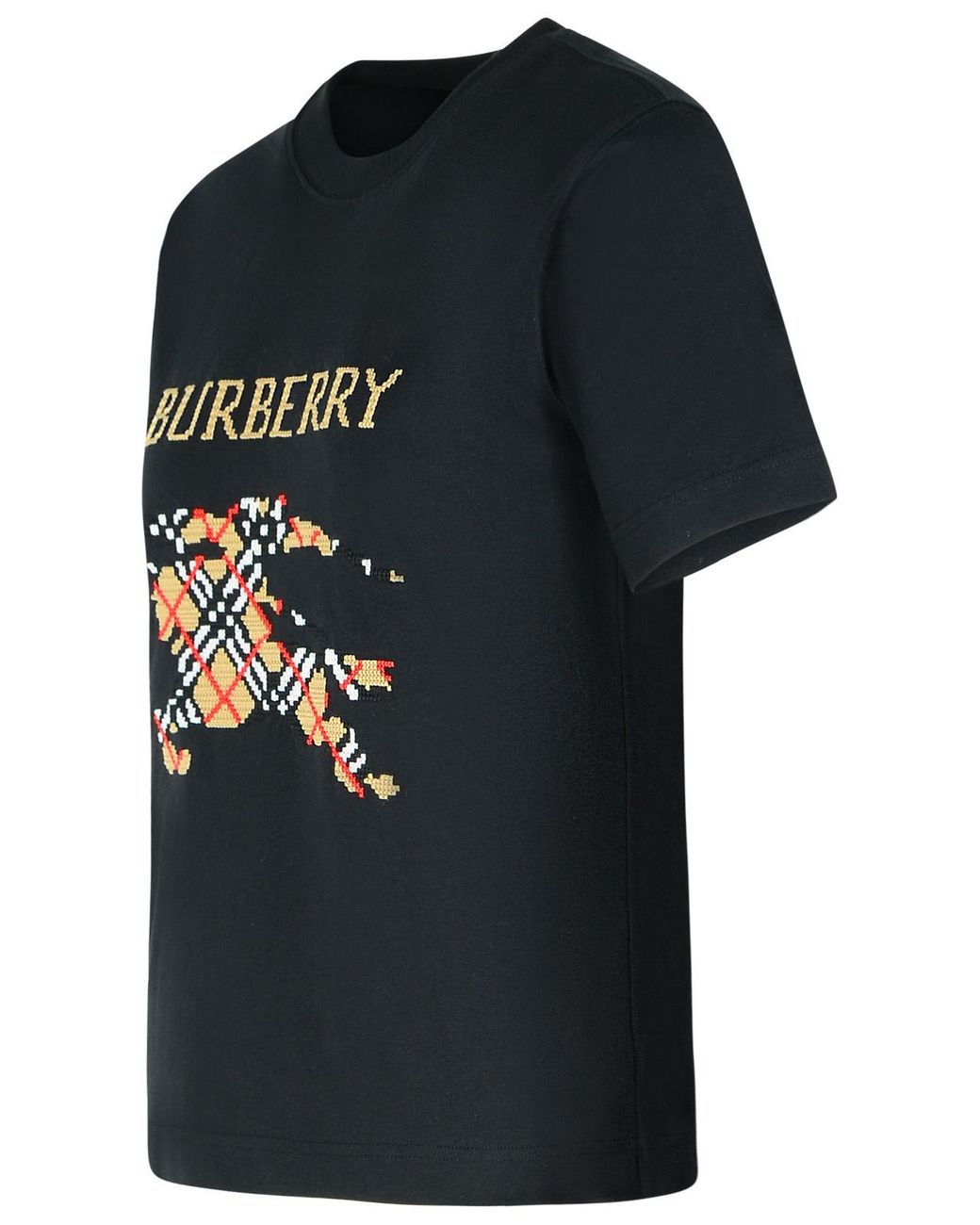 Burberry Black 'Frankie' Cotton T-Shirt