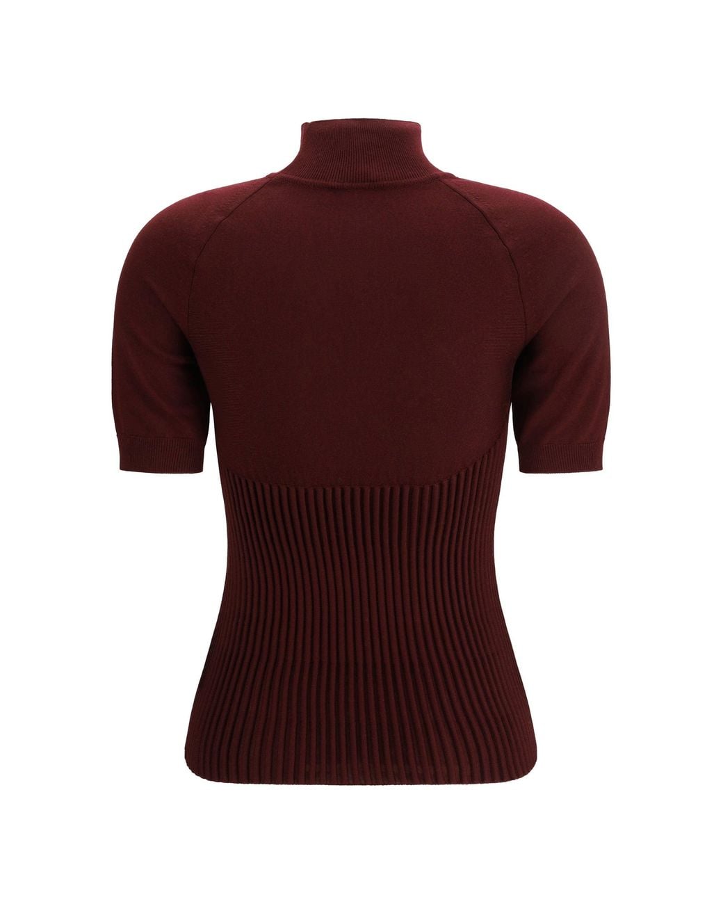 Alaïa Red Alaã¯A Rib Wool Top