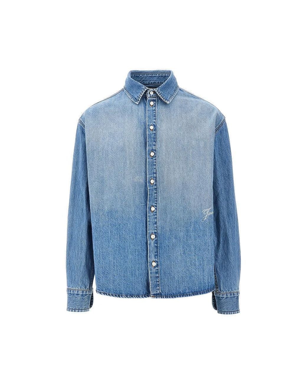 Jacquemus Blue De-Nimes Simon Denim Shirt for men