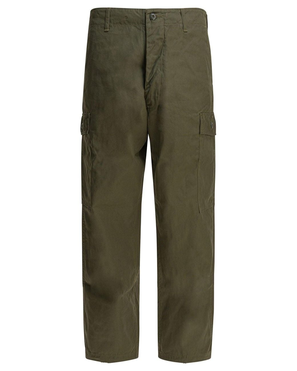 Buzz Rickson's Green Cotton Poplin Cargo Pants Trousers for men