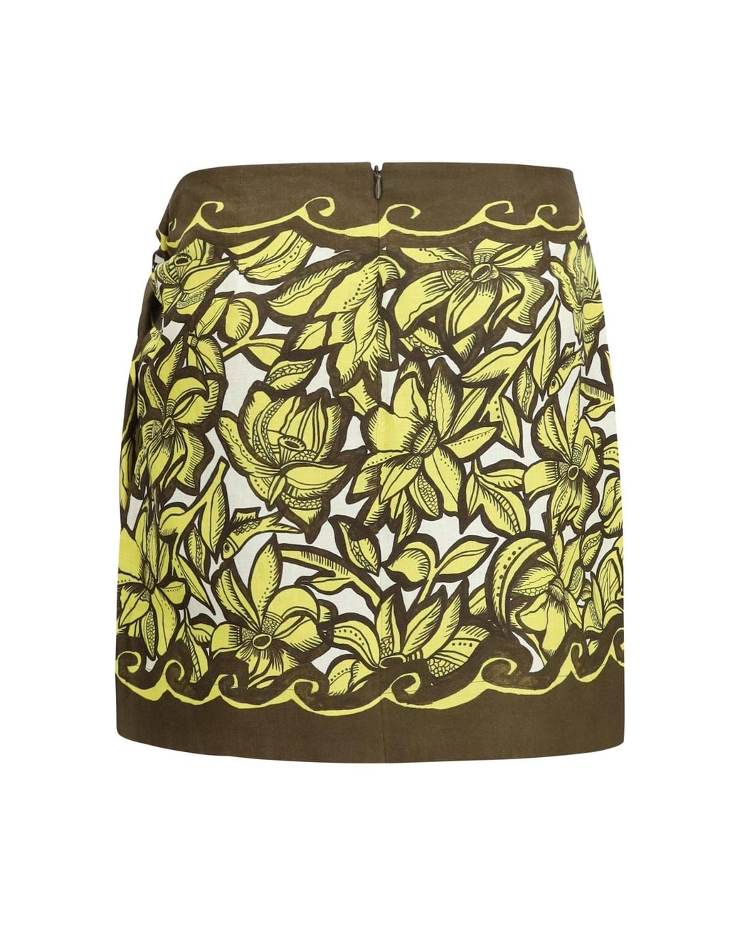 ALÉMAIS Green Skirt Mona Wrap Mini