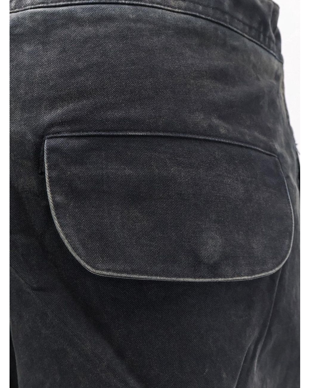 Entire studios Black Barren Cargo Cotton Trousers
