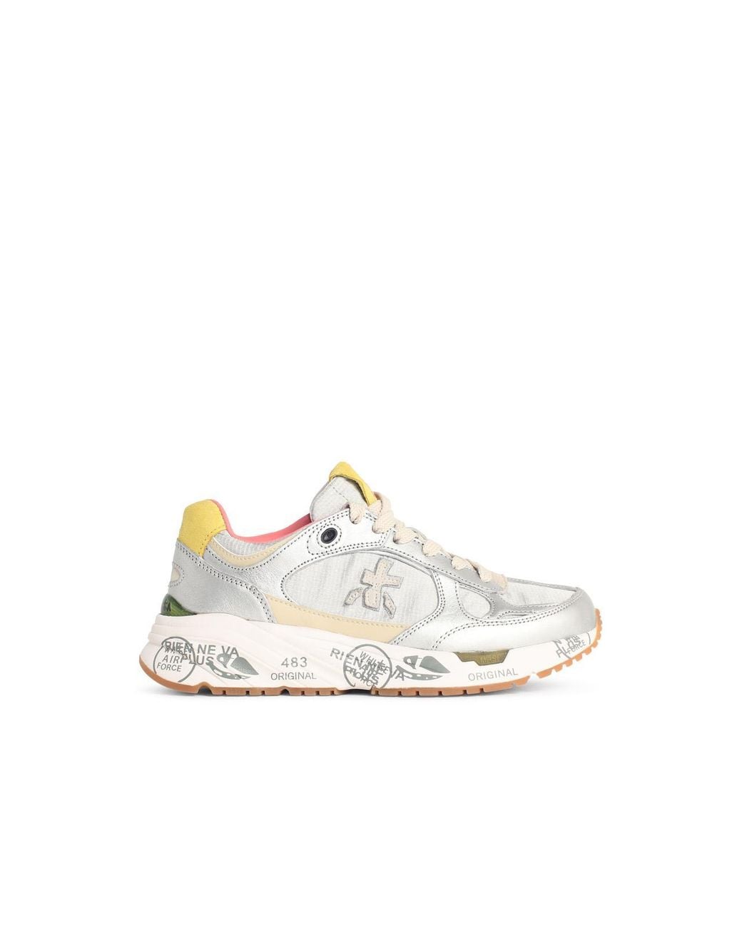 Premiata White 'Mased' Lear Blend Sneakers