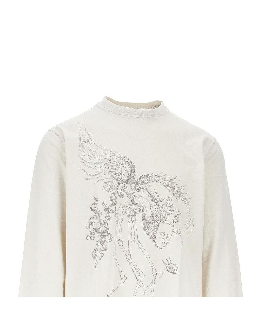 Our Legacy White 'Box' Long-Sleeved T-Shirt for men