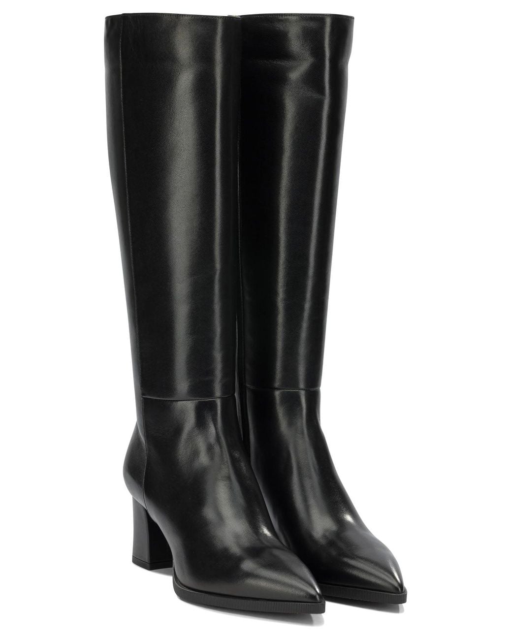Santoni Black Dyana 65Mm Knee-High Boots