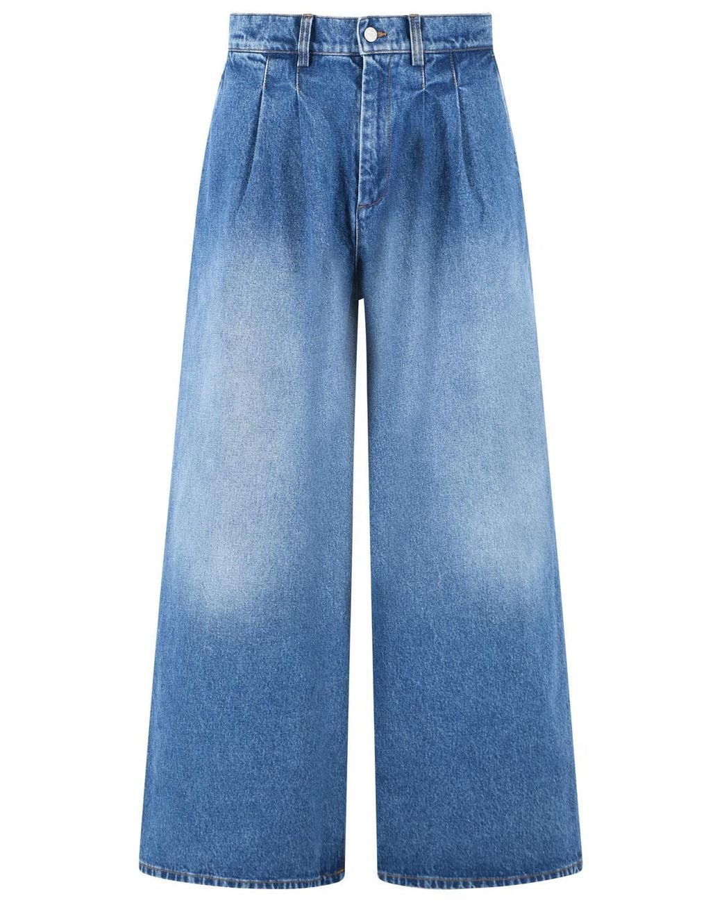 ERL Blue Denim Wide Leg Jeans for men