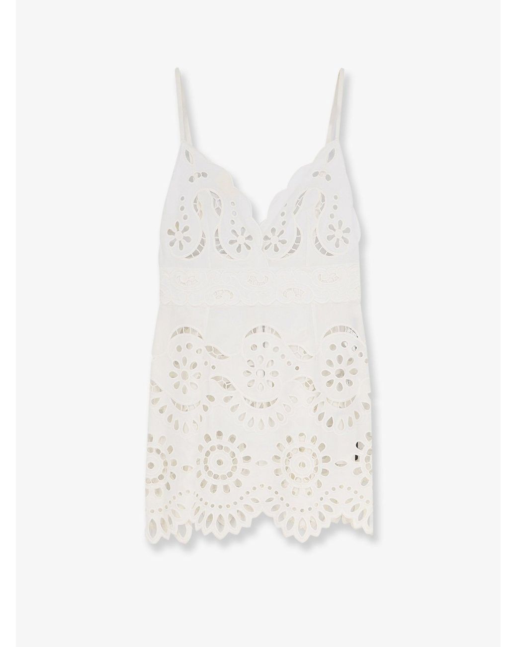 Dolce & Gabbana White Poplin Mini Dress With Cut Out Embroidery