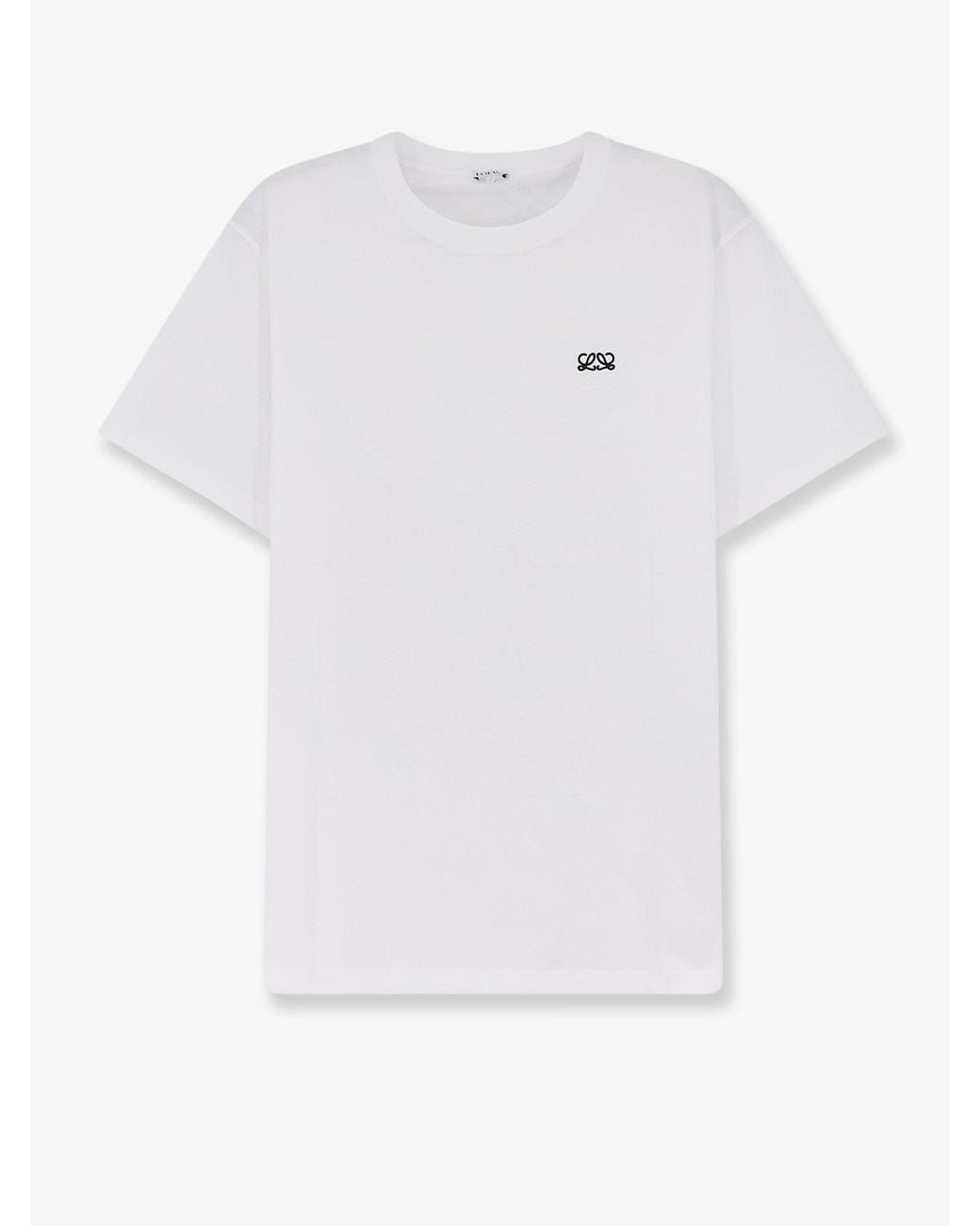Loewe White Cotton T-Shirt for men