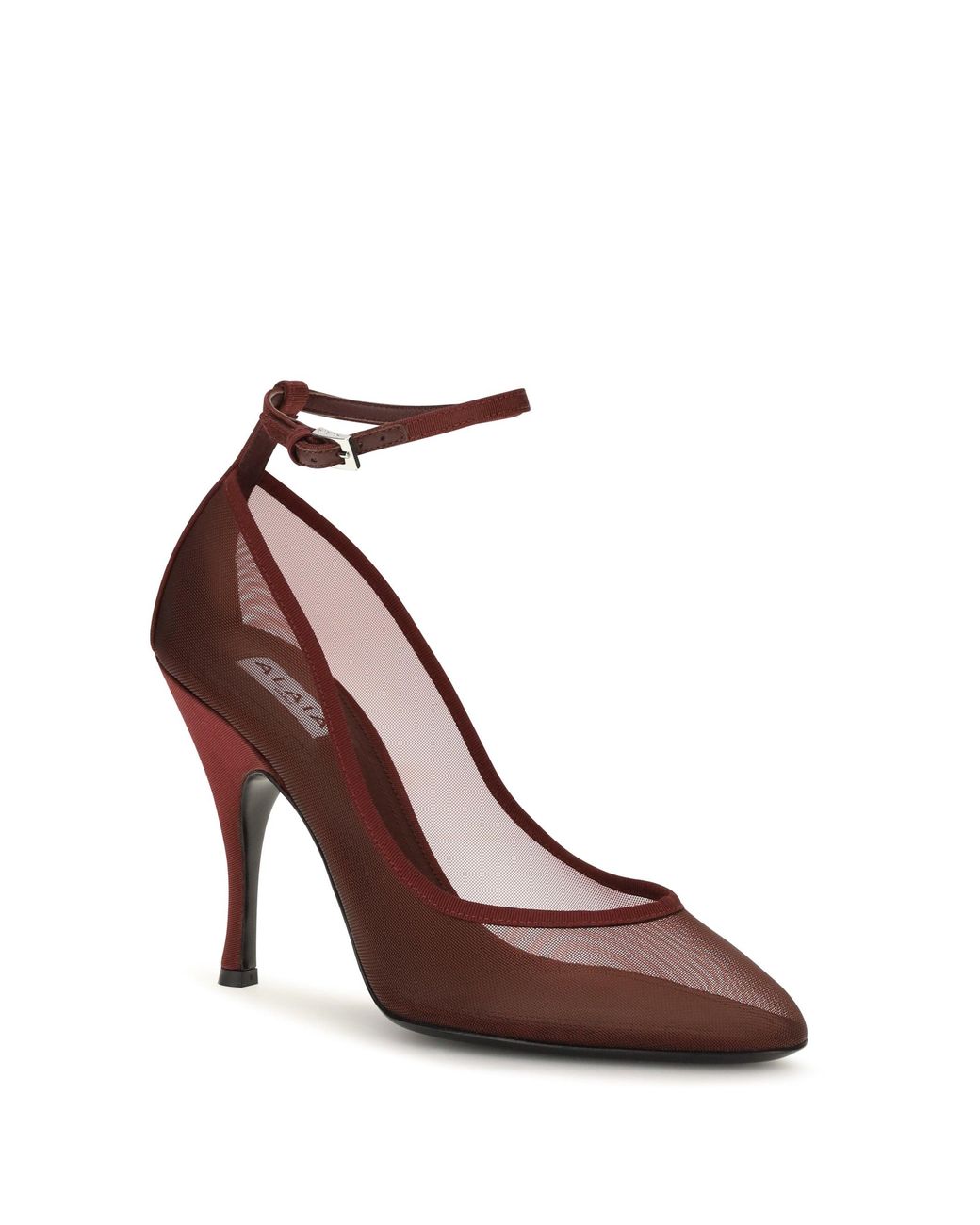 Alaïa Pink Alaïa Nude Mesh Pumps