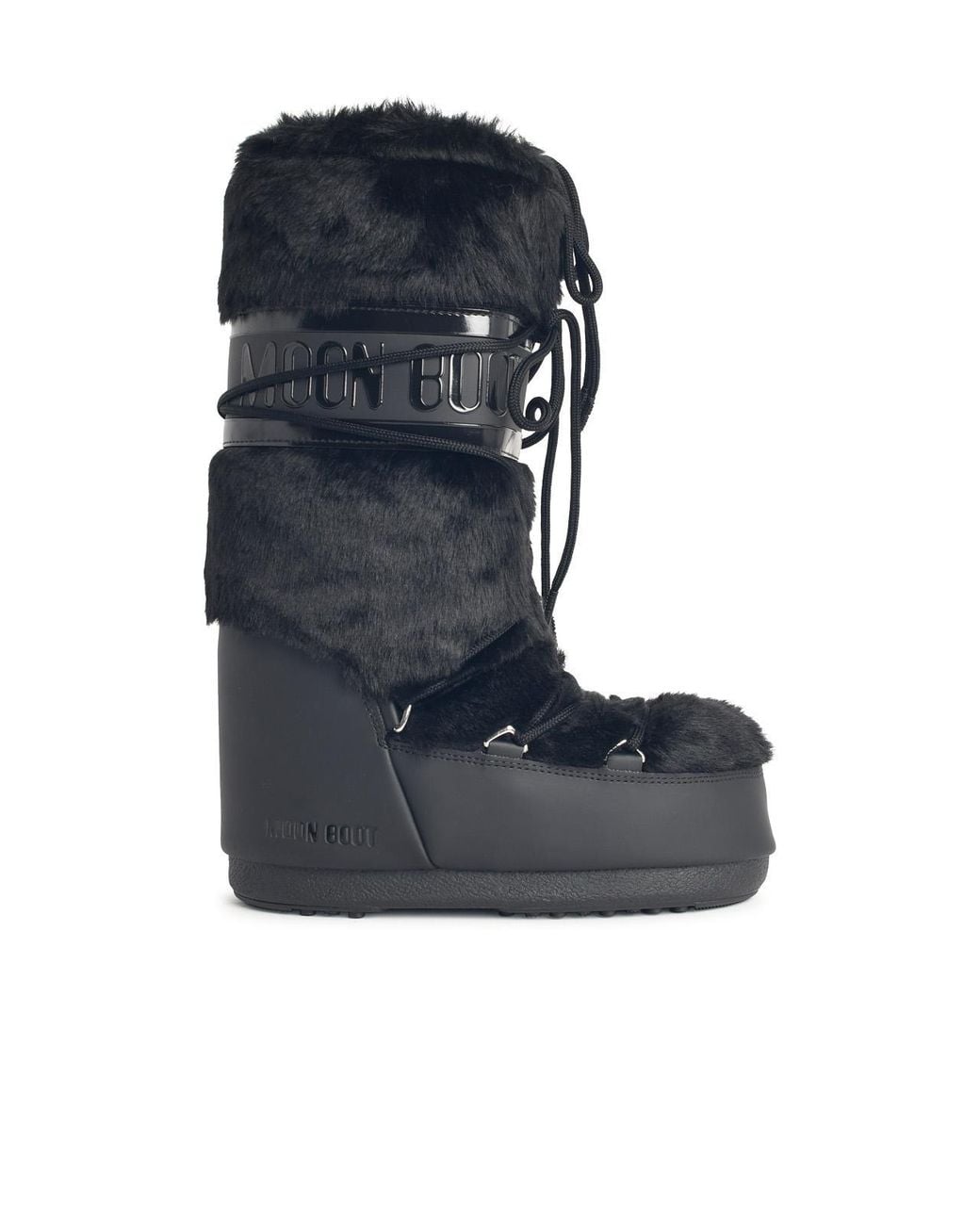 Moonboot Blue Faux Fur Boots
