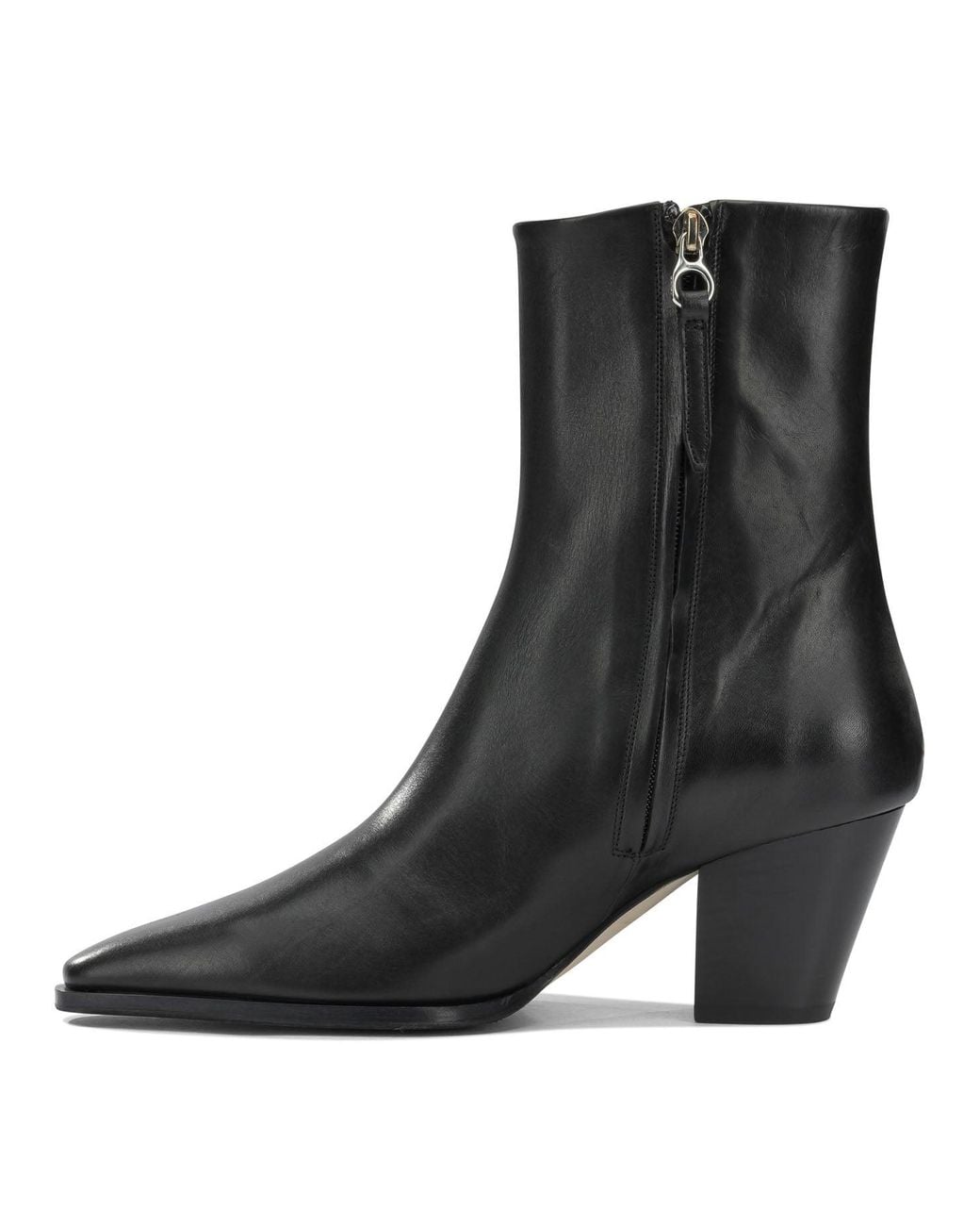 Aeyde Black Hedvig Leather Leather Rubber Boots
