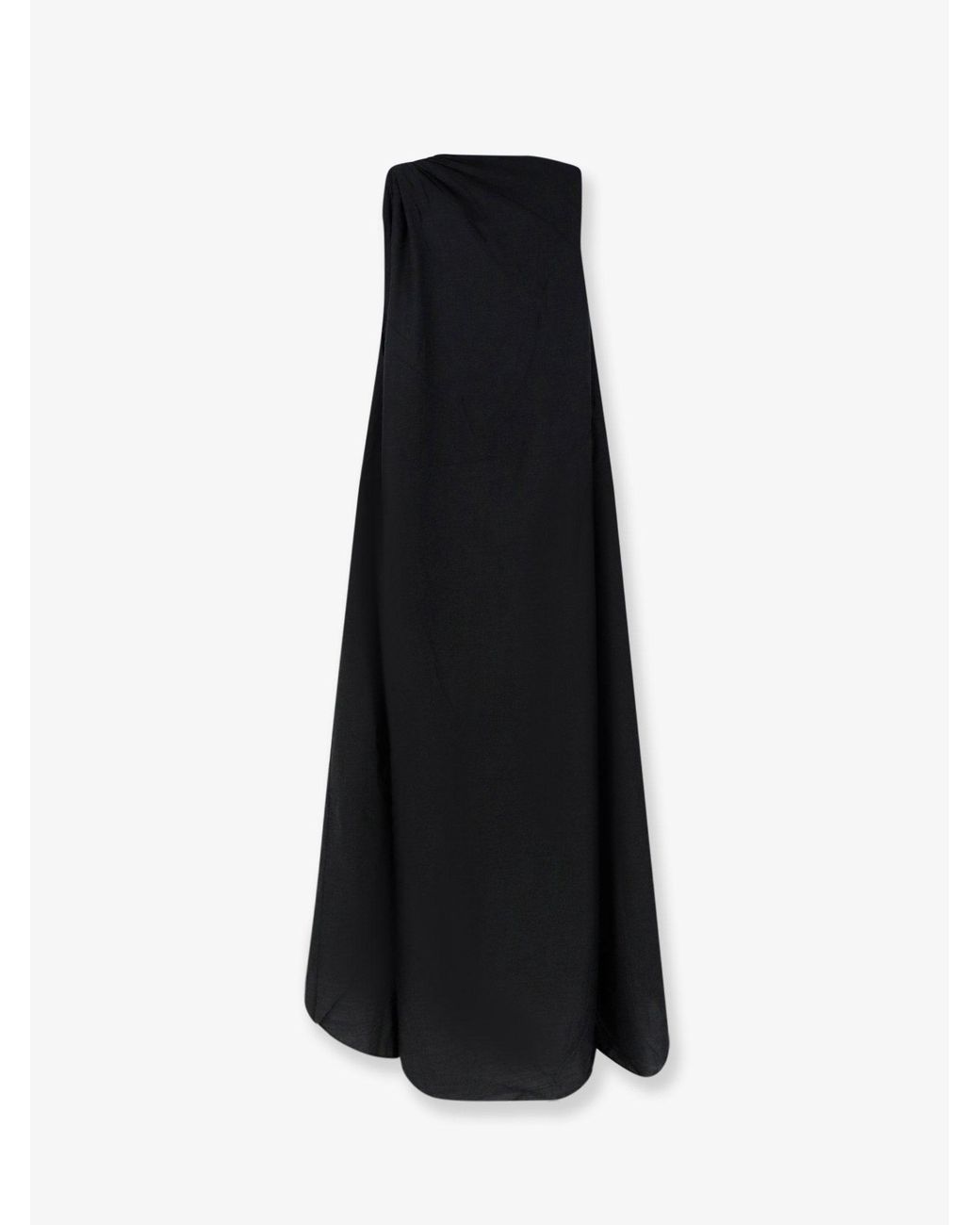 LAMRONS Black Dress Viscose And Lyocell Blend