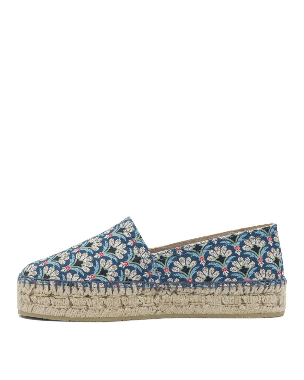 Etro Blue Cotton Espadrilles