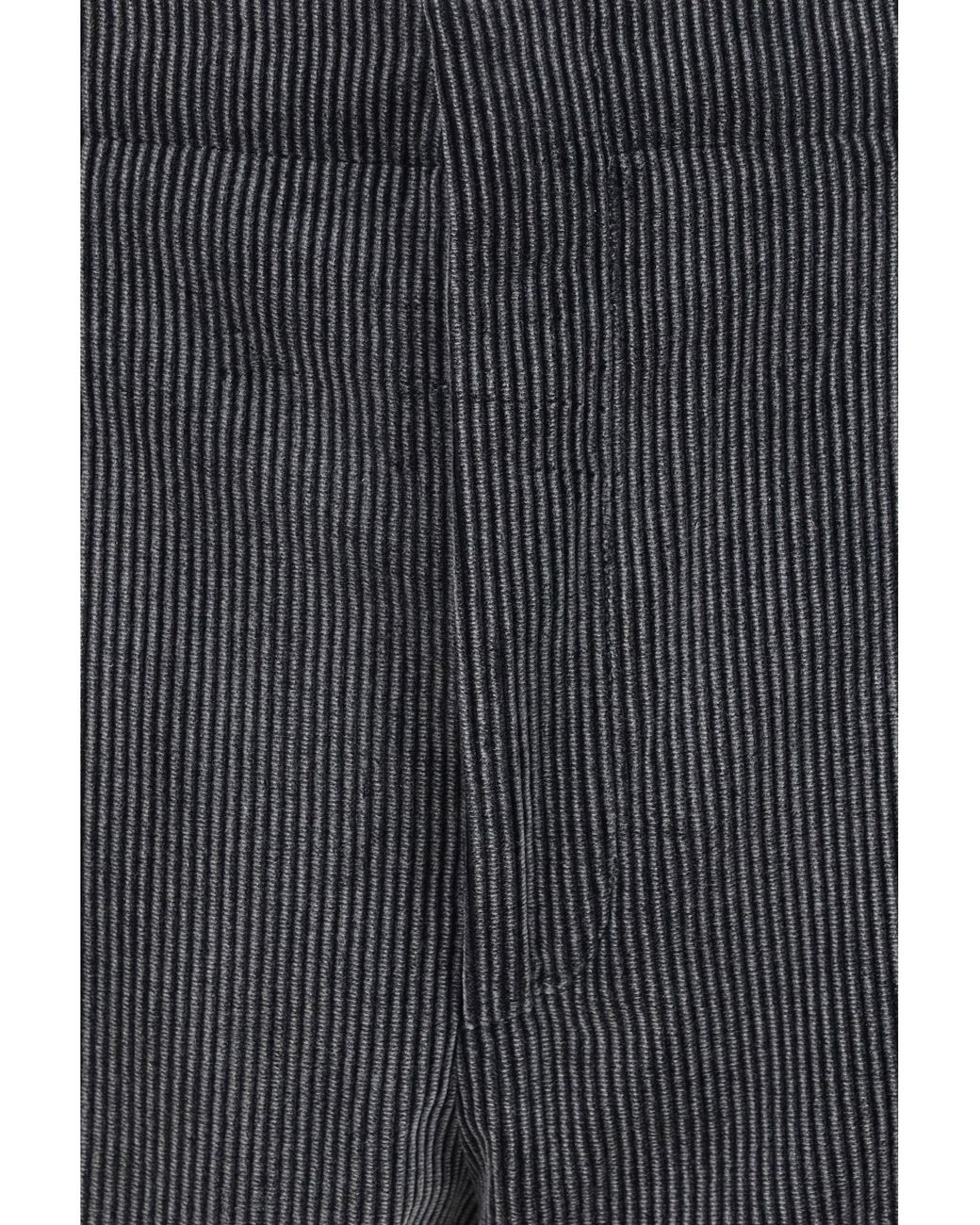 Brunello Cucinelli Gray Ribbed Double-Breasted Suit for men