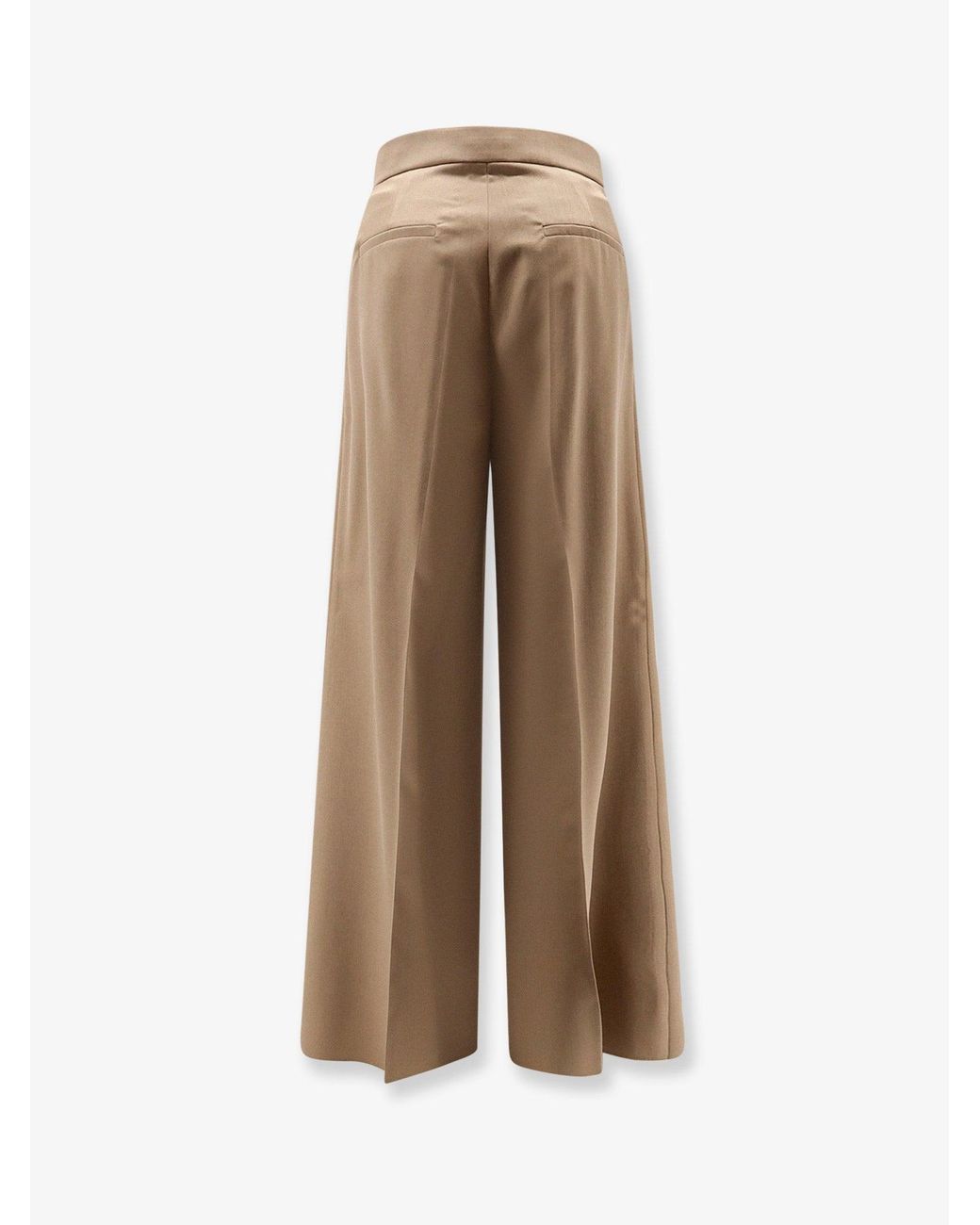 Max Mara Natural Virgin Wool Quorum Trousers
