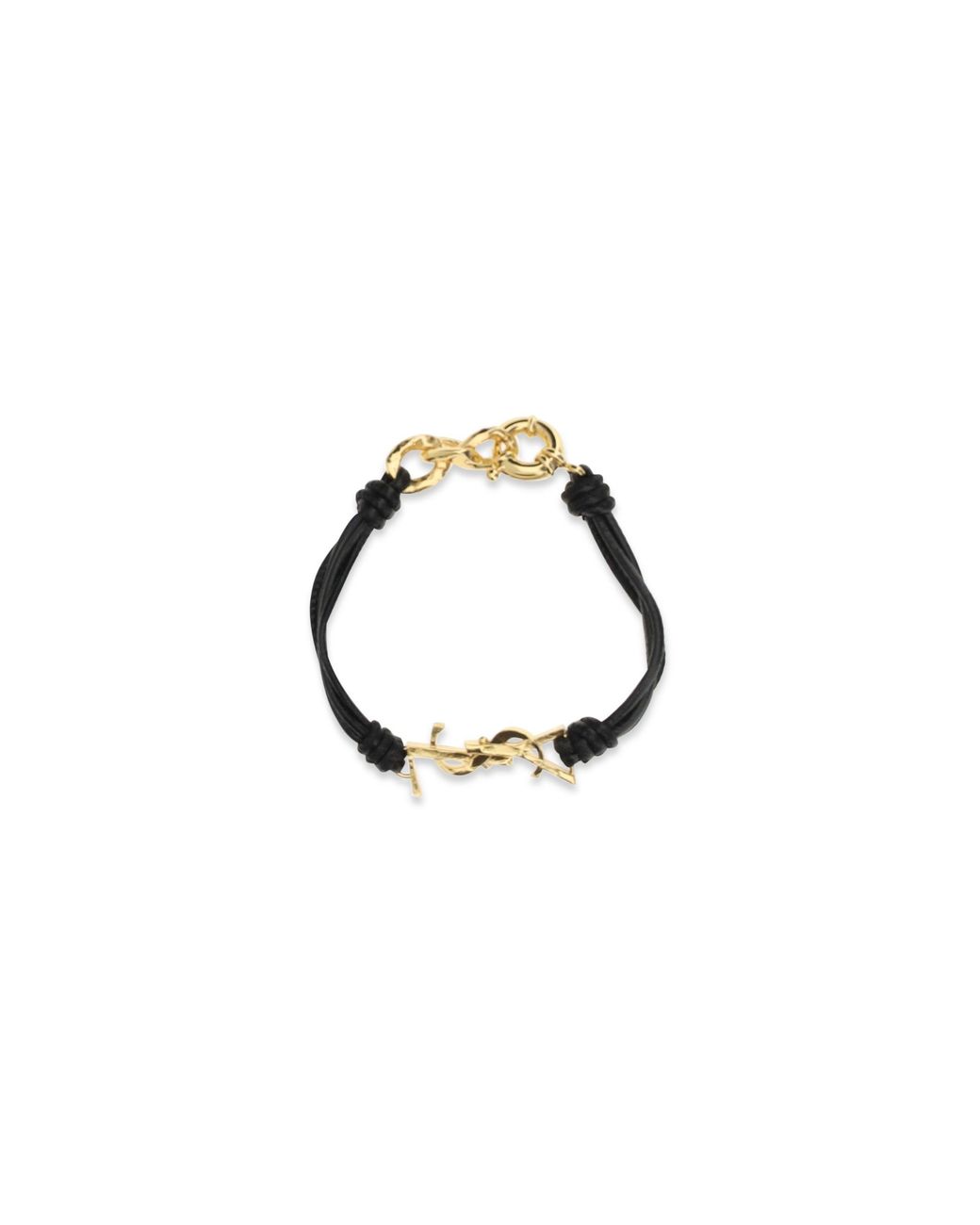 Saint Laurent Multicolor Cassandre Multi-Wrap Bracelet