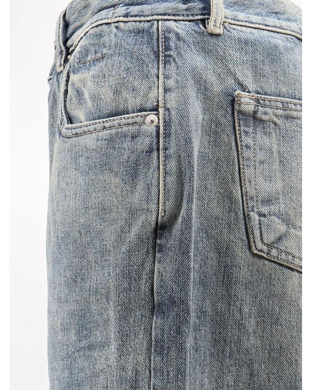 Rick Owens Blue Geth Denim Jeans for men