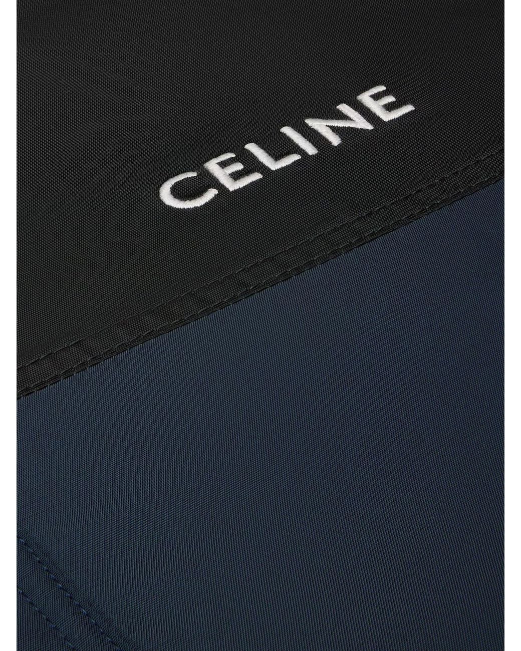 Céline Blue Bicolor Nylon Jacket for men