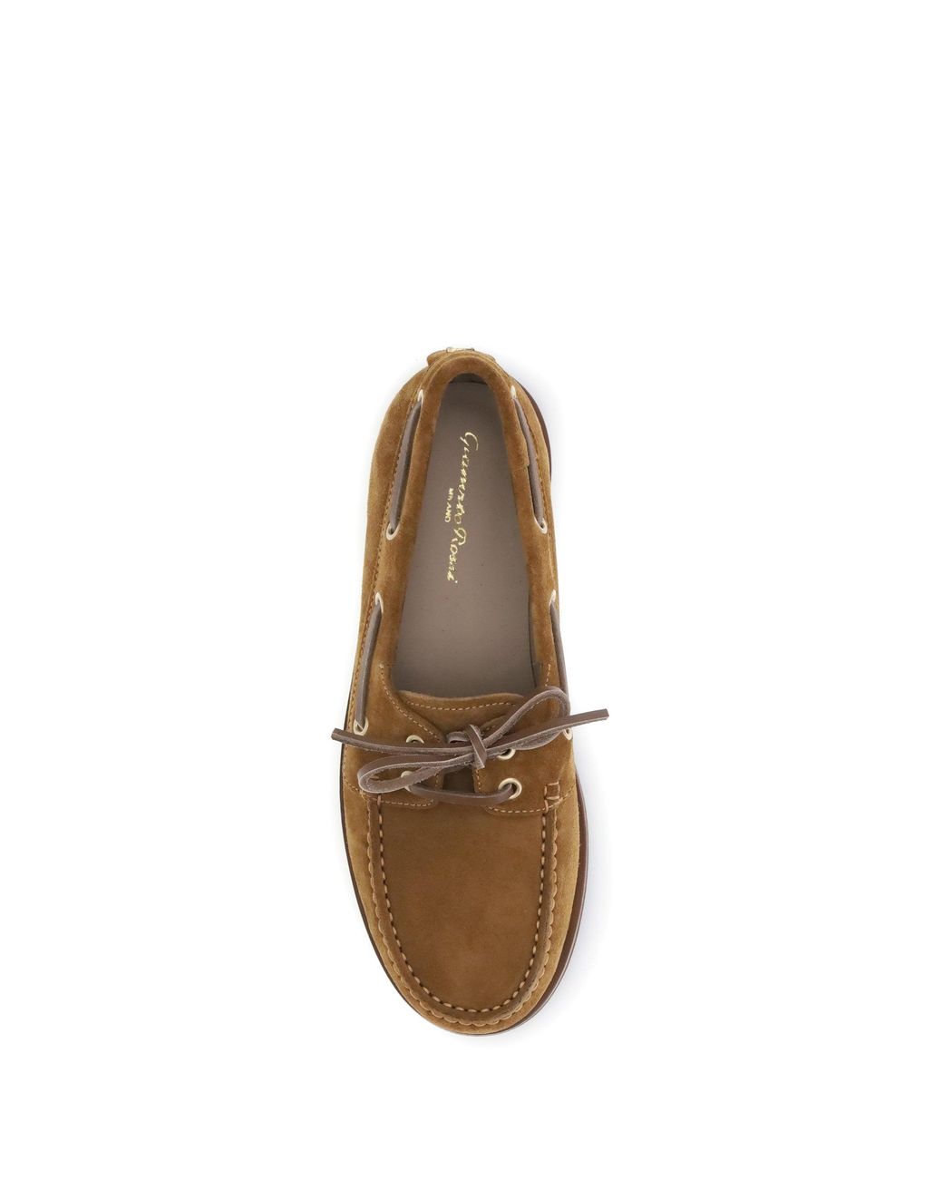 Gianvito Rossi White Vandãe Boat Loafers