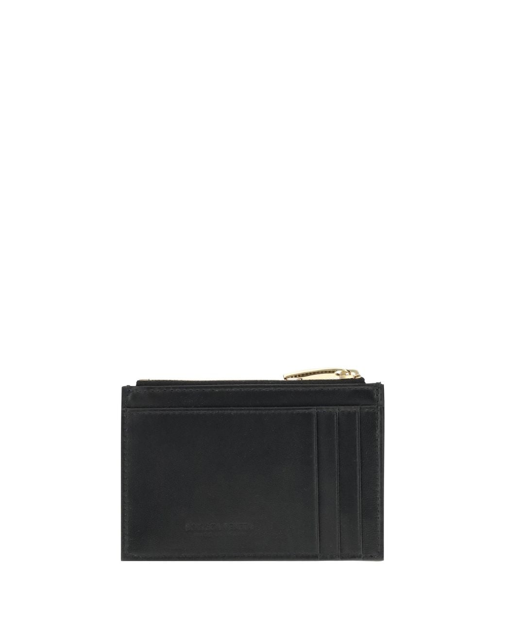 Bottega Veneta Black Lambskin Card Holder