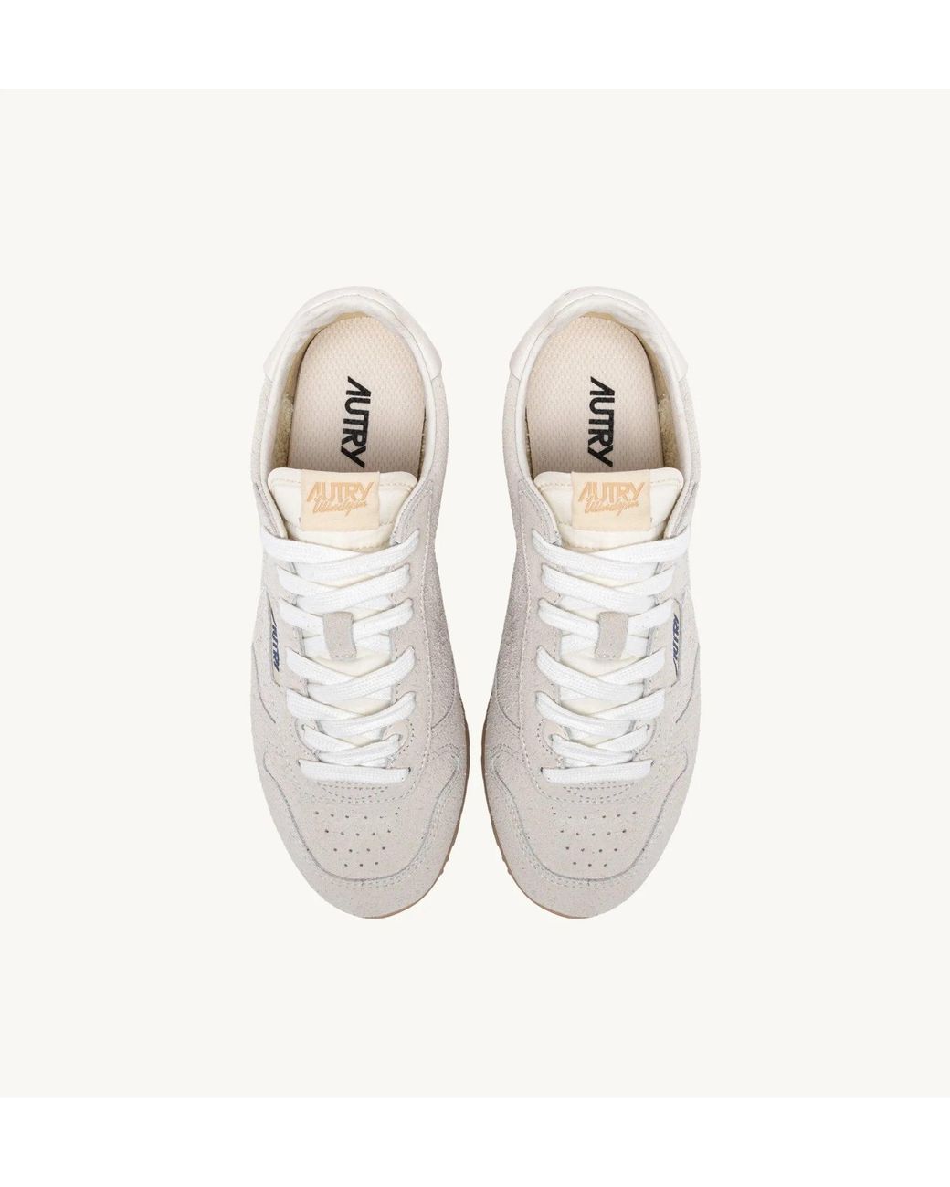 Autry White "Windspin" Sneakers