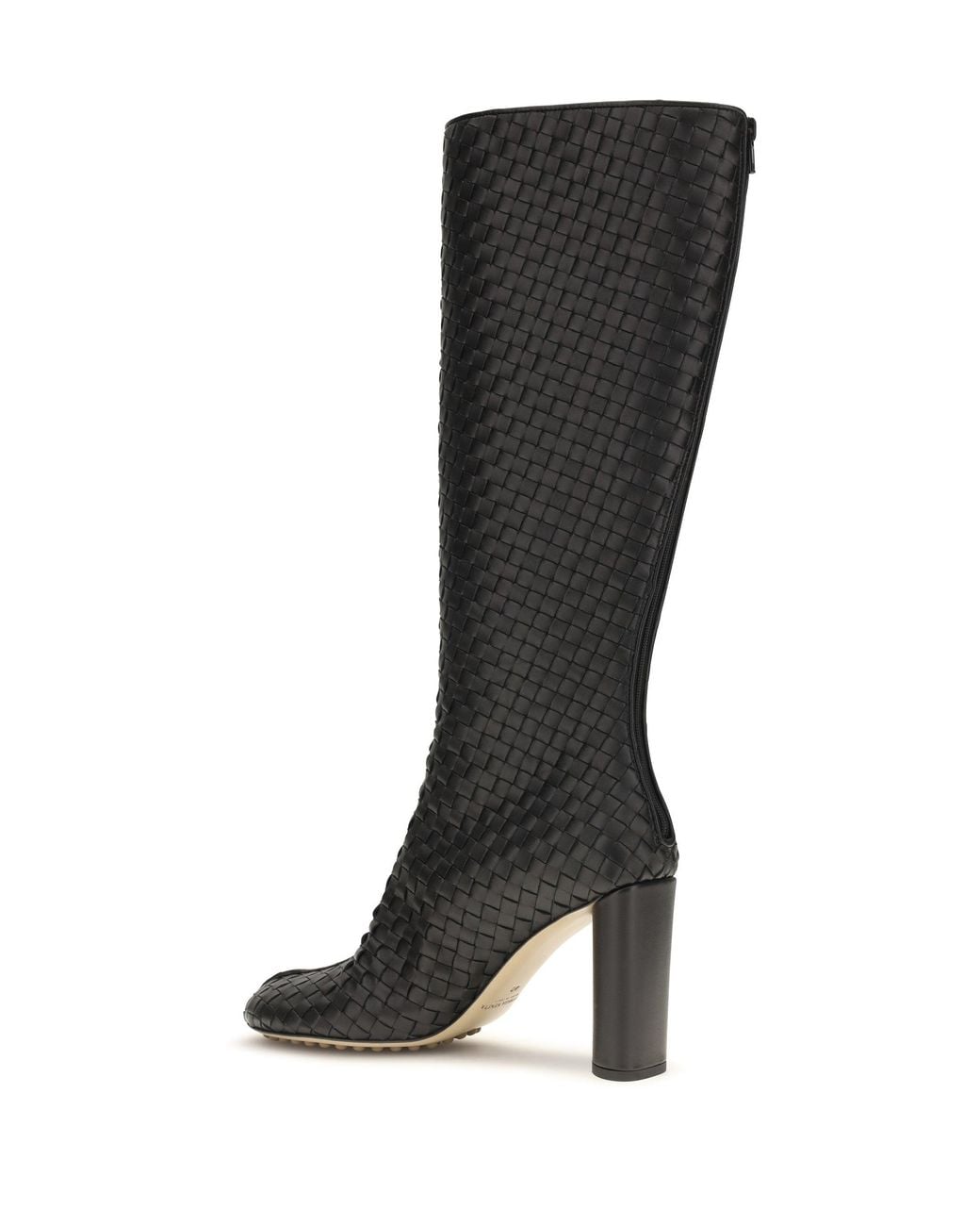 Bottega Veneta Black Cherry Intrecciato High Boots