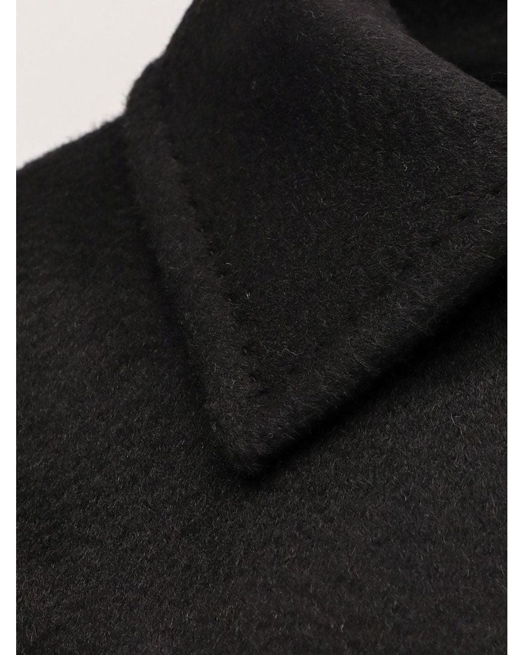 Max Mara Black Manuela Camel Coat