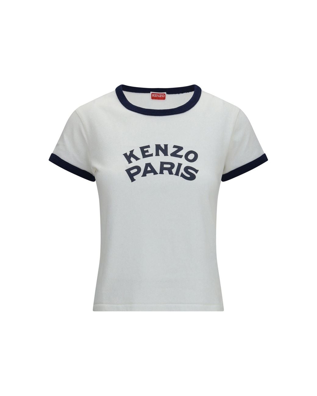 KENZO White Paris Emblem Cotton T-Shirt