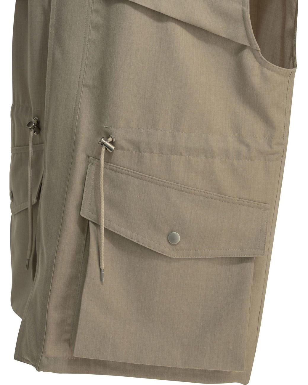 Auralee Natural Max Sleeveless Jacket
