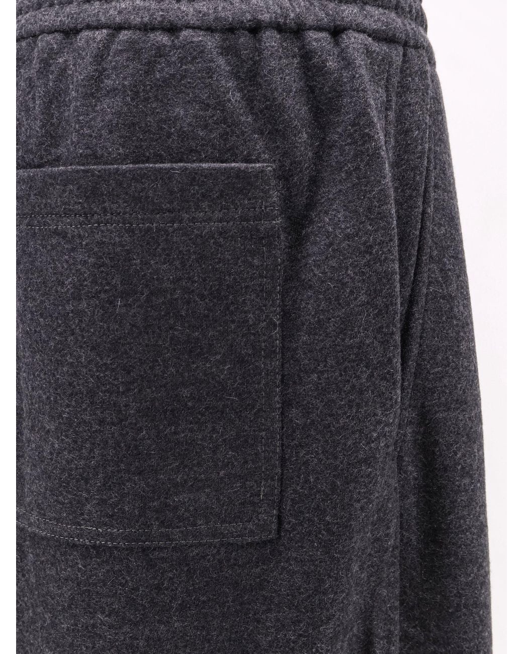 Brunello Cucinelli Blue Cashmere Interlock Track Pants